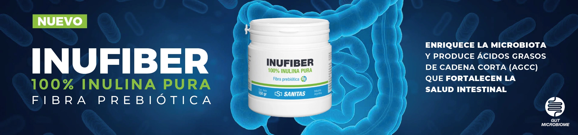 Inufiber Inulina 100% pura fibra prebriotico - RedNutribiota