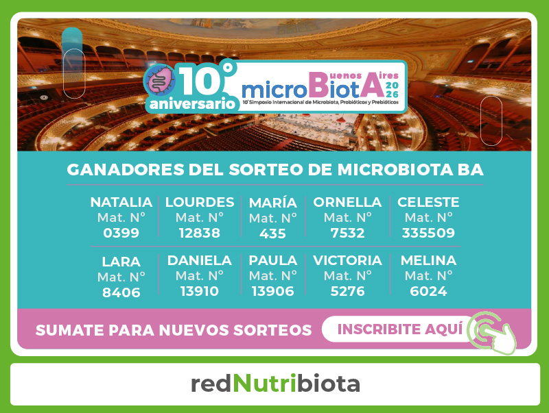RedNutribiota - Ganadores sorteo Microbiota BA - Segui sumandote para nuevos sorteos
